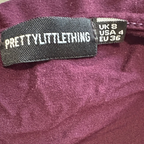 PrettyLittleThing Deep Burgundy Bodysuit SM214 - Picture 5 of 5